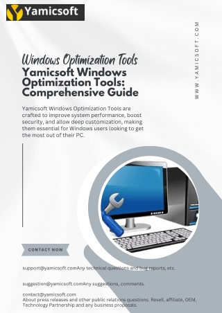 Yamicsoft Windows Optimization Tools Comprehensive Guide