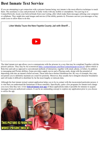 best inmate text service