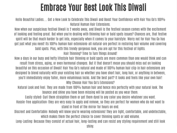 embrace your best look this diwali