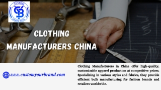 Clothing Manufacturers China