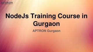 NodeJs Training Course in Gurgaon