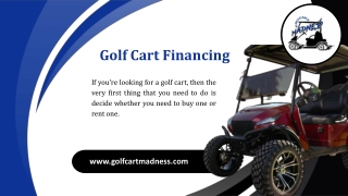 Golf Cart Financing