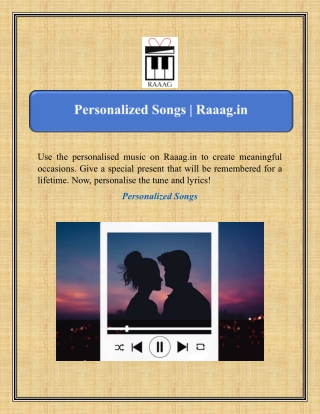 Personalized Songs | Raaag.in