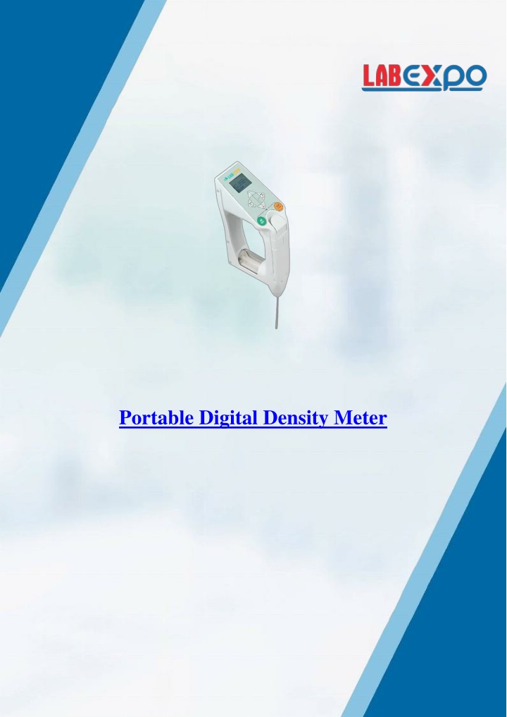 portable digital density meter