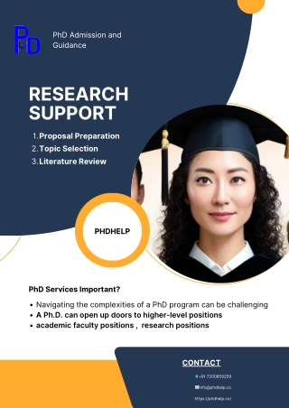phd admission and guidance