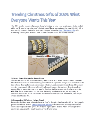 Trending Christmas Gifts of 2024