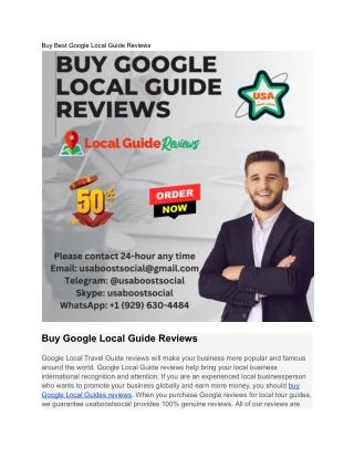 Why People Buy Google Local Guide Reviews