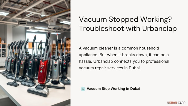 vacuum stopped working troubleshoot with urbanclap