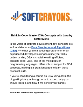 think in code master dsa concepts with java