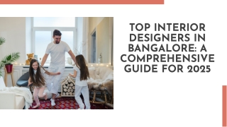 Top Interior Designers in Bangalore 2025
