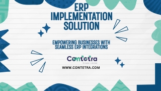 ERP Implementation Consultants | Contetra Private Limited