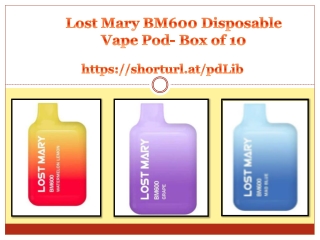 Lost Mary BM600 Disposable Vape Pod- Box of 10