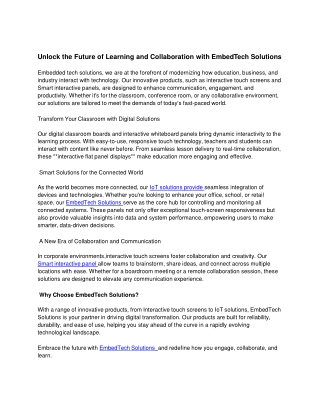 Elevate Learning with Interactive Panels, Document Cameras in Hyderabad