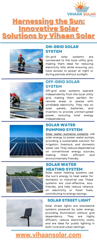 Harnessing the Sun Innovative Solar Solutions by Vihaan Solar