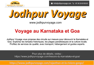 Voyage au Karnataka et Goa-Jodhpur Voyage