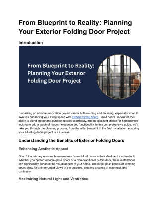 from blueprint to reality planning your exterior