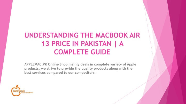 understanding the macbook air 13 price in pakistan a complete guide