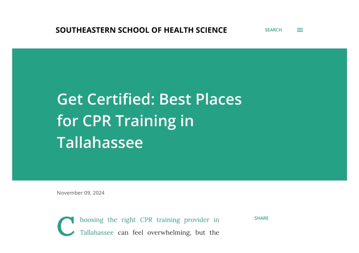 southeastern school of health science