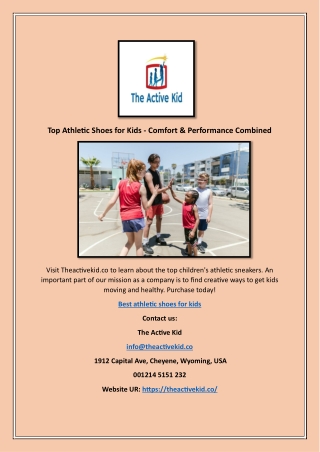 Top Athletic Shoes for Kids - Comfort & Performance Combined