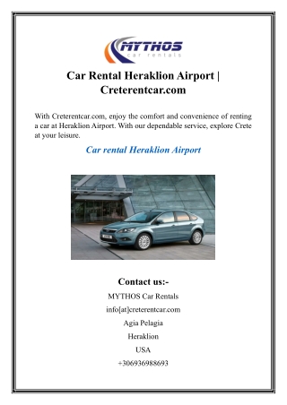 Car Rental Heraklion Airport  Creterentcar.com