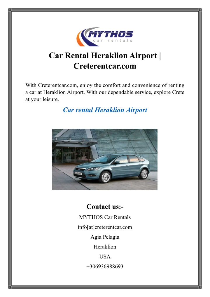 car rental heraklion airport creterentcar com