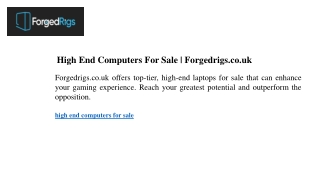 high end computers for sale forgedrigs co uk