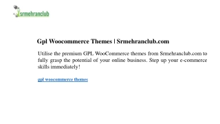 gpl woocommerce themes srmehranclub com