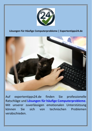 Lösungen Für Häufige Computerprobleme  Expertentipps24.de