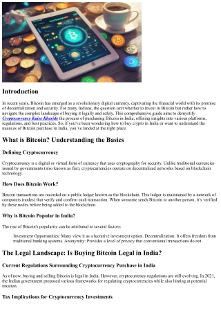 The Ultimate Guide to Buying Bitcoin in India