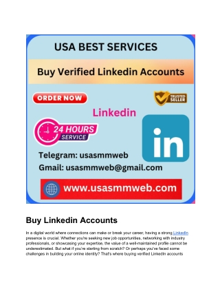 Professional LinkedIn Accounts for Sale