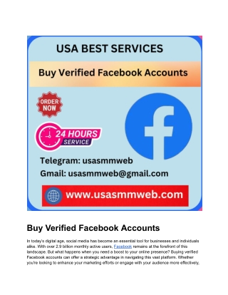 Secure Verified Facebook Profiles for Sale 2024