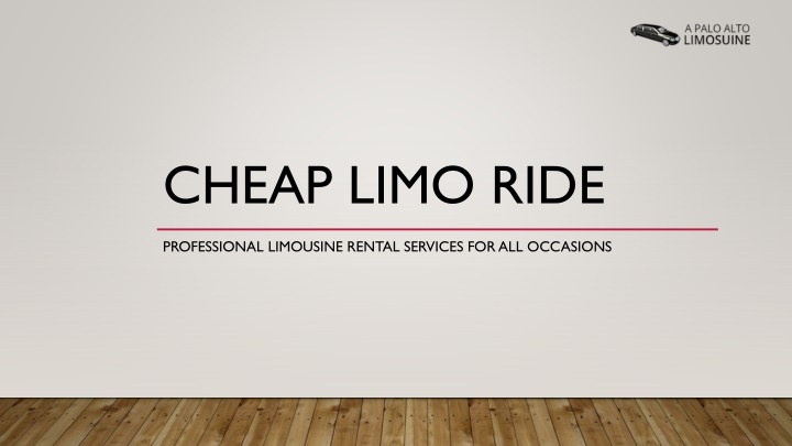 cheap limo ride