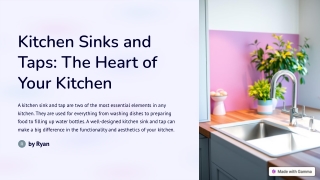 Kitchen Sinks and Taps The Heart of Your Kitchen