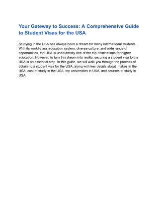 your gateway to success a comprehensive guide