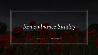 remembrance sunday