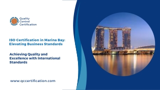 ISO Certification in Marina Bay