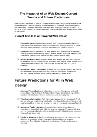 the impact of ai on web design current trends