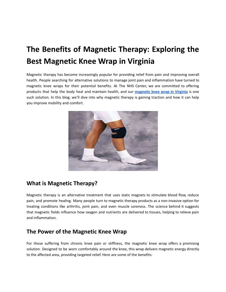 the benefits of magnetic therapy exploring