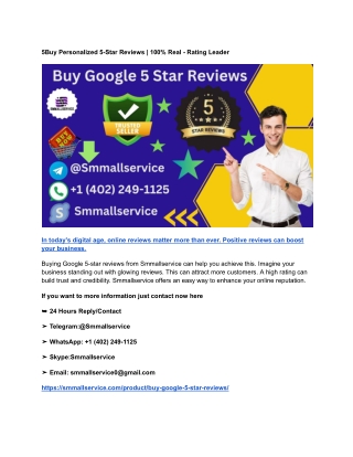 5Buy Personalized 5-Star Reviews _ 100% Real - Rating Leader