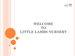 Little Lambs Nursery – A Good Nursery Near Me in Dubai for Your Child’s Growth