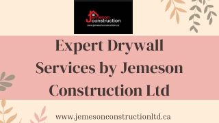 Expert Drywall Service for Every Project