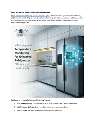 smart refrigerator monitoring systems in saudi arabia-