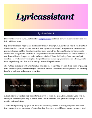 lyricassistant lyricassistant lyricassistant