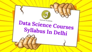 Data Science Courses Syllabus in Delhi