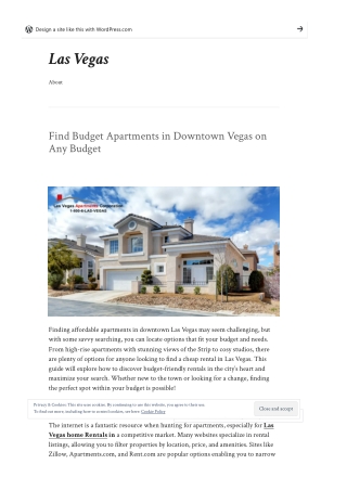 Find Budget Apartments in Downtown Vegas on Any Budget