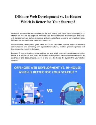 offshore web development vs in house which