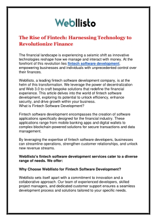 the rise of fintech harnessing technology