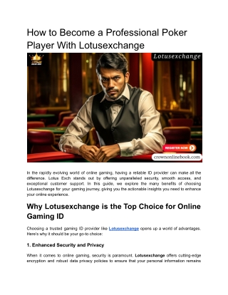 how to become a professional poker player with