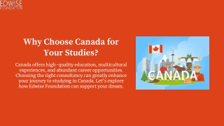 why choose canada for your studies
