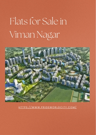 Flats For Sale in Viman Nagar | PPride World City